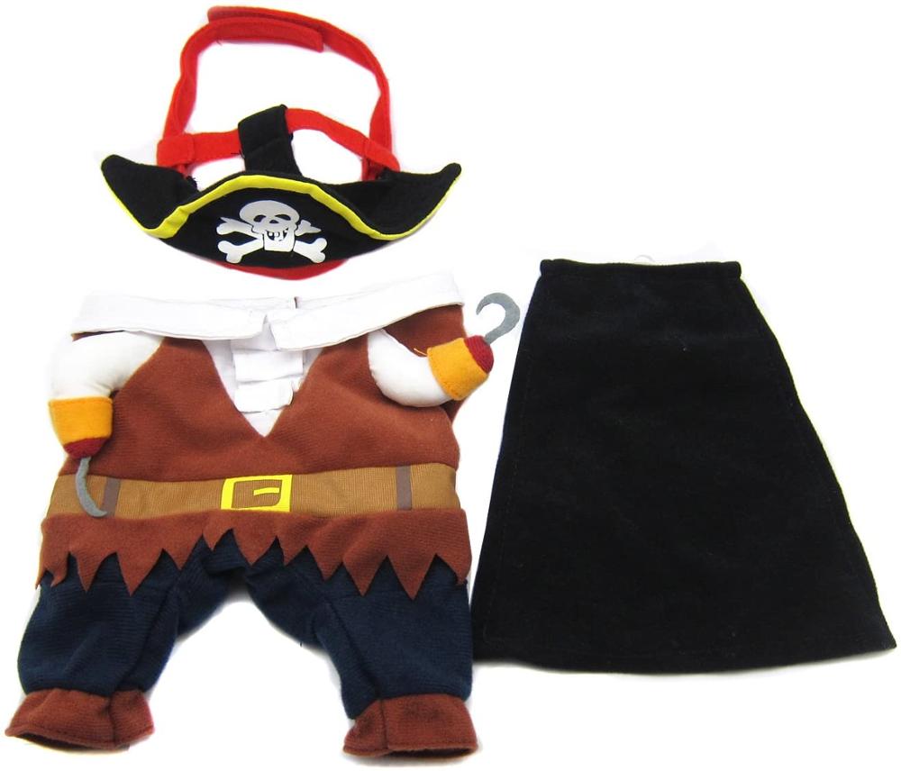 Ropa divertida para mascotas disfraz de pirata para Cosplay perro gato Halloween eventos especiales disfraz ropa para perros pequeños medianos