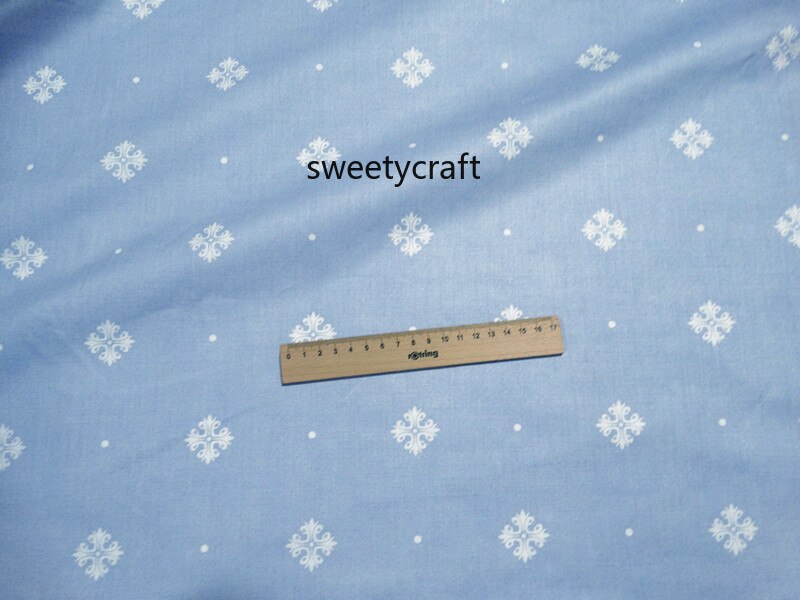 160 x 50cm blauwe bloemenprint 100%  katoenen stoffen van een halve meter tissus patchwork voor doe-het-zelf naaimateriaal babyjurk beddengoed doek