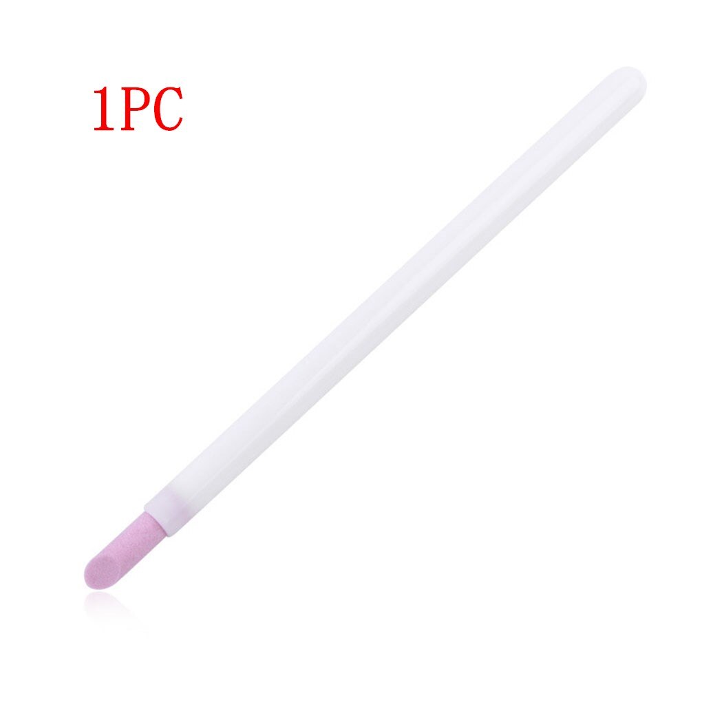 Quartz Grinding Pen Nail Cuticle Dead Skin Remover Nail Polish Manicure Stick: 1PC white