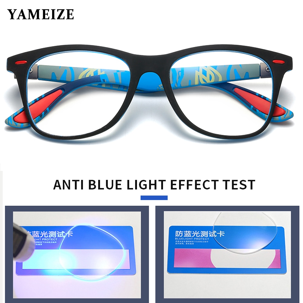 Yameize Anti Blauw Stralen Computer Bril Mannen Blauw Licht Blokkeren Bril Voor Computer Bescherming Retro Gaming Optische Eyewear