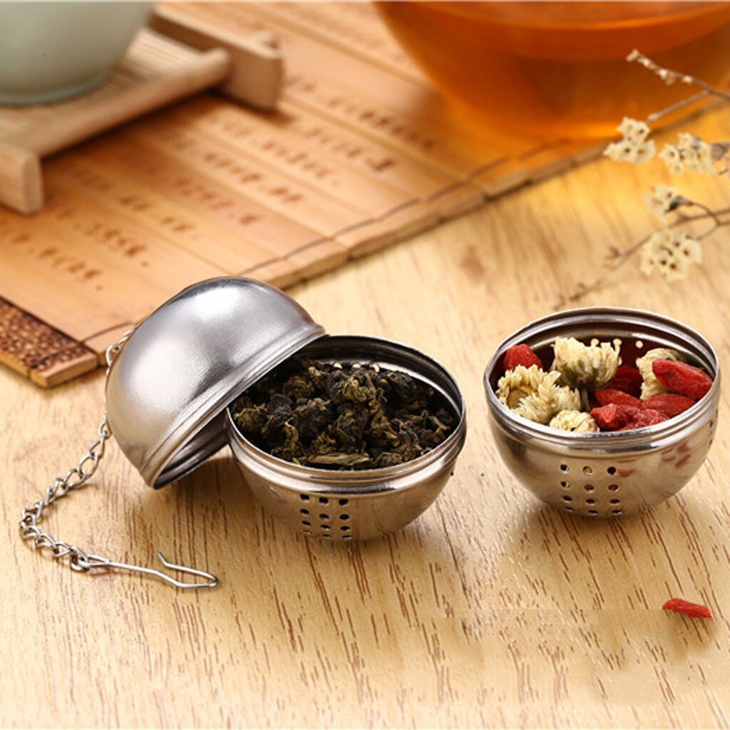 1 Pcs Rvs Ball Infuser Mesh Filter Zeef Losse Leaf Spice Filter Huis Keuken Accessoires Spice Container