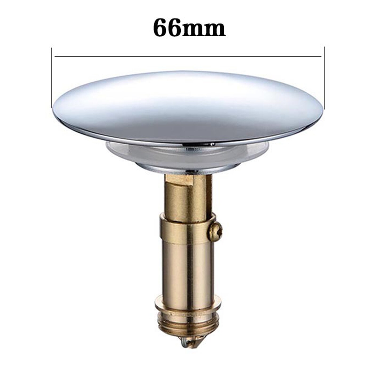36/38/43/66/69mm Brass Bathtub Plug Replacement Bath Pop Up Waste Plug Only Flat Seal Brass Bathroom Tub Drain Drainer Strainer: 66mm