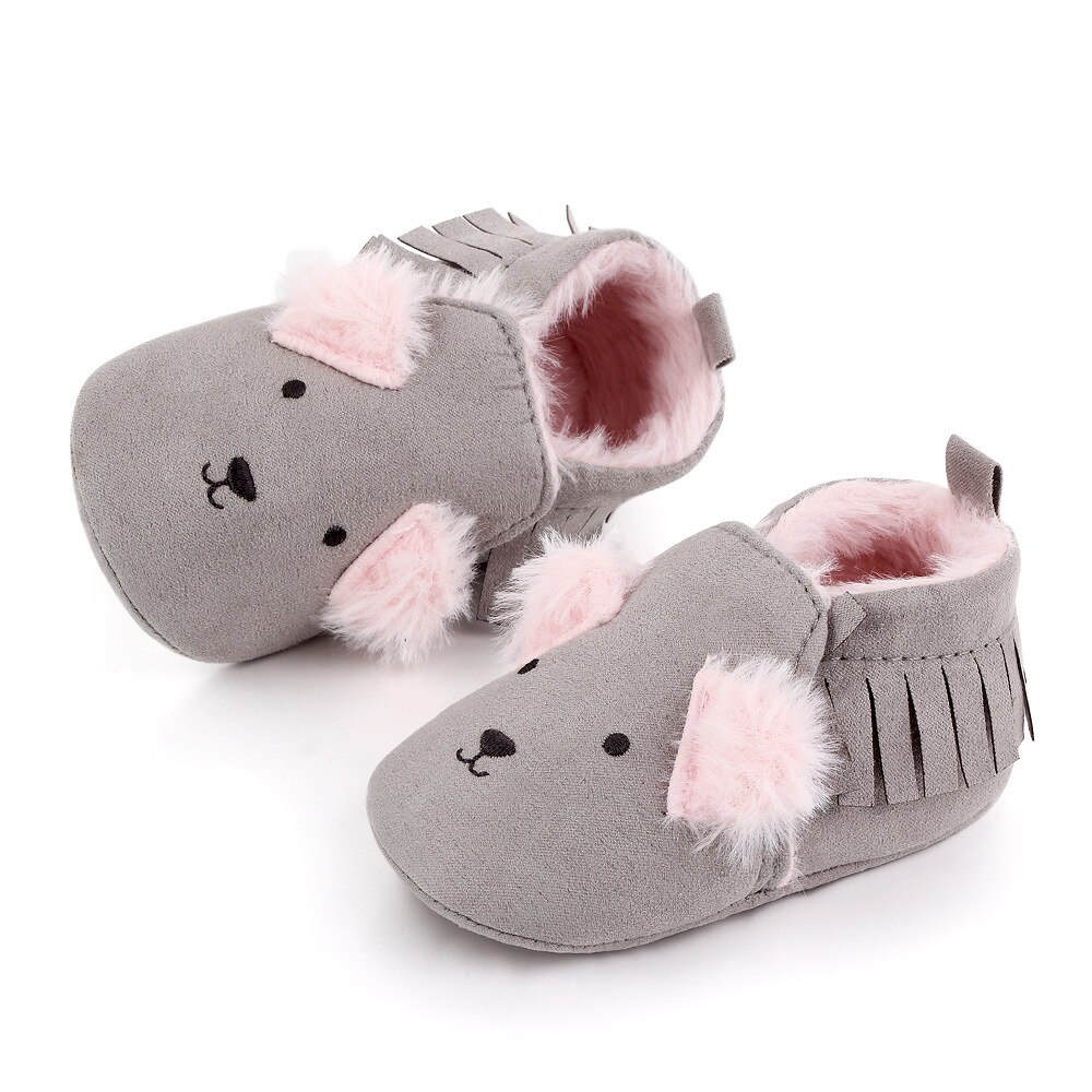 ¡Invierno ! Bonitas botas de bebé de estilo Animal, zapatos de bebé para primeros pasos
