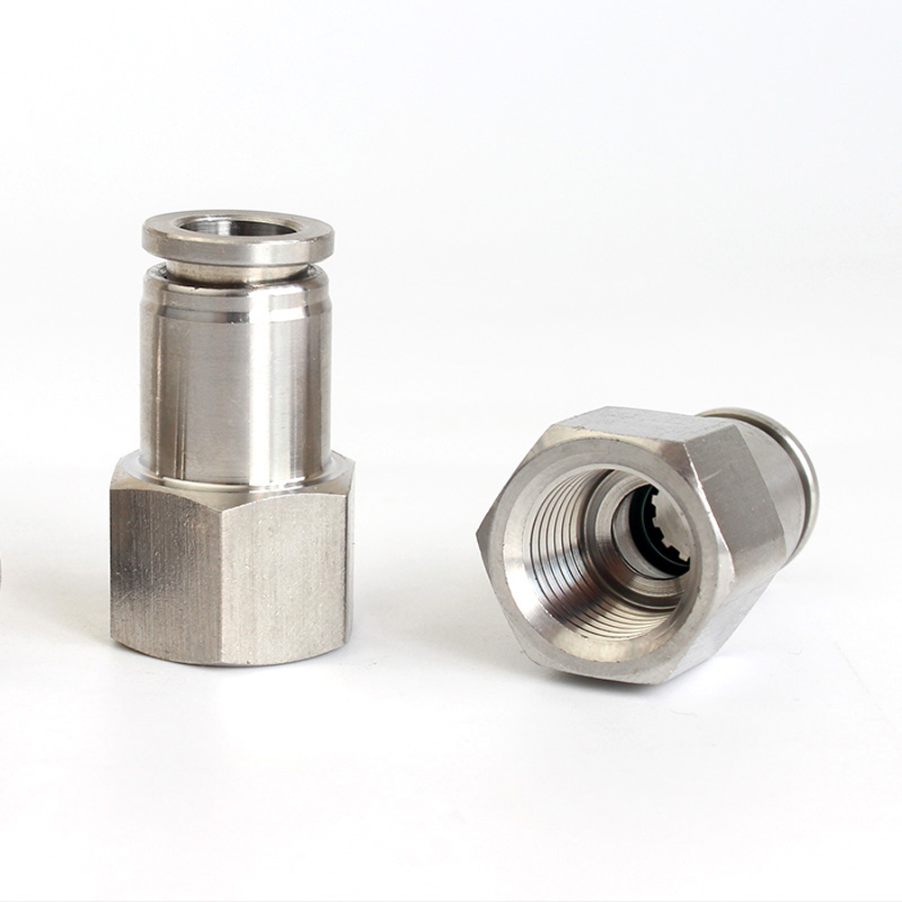 1/8 "1/4" 3/8 "1/2" BSP Weibliche Pneumatische 304 Edelstahl Presse drücken-in Schnell Anschluss Freisetzung Luft passend zu Sanitär