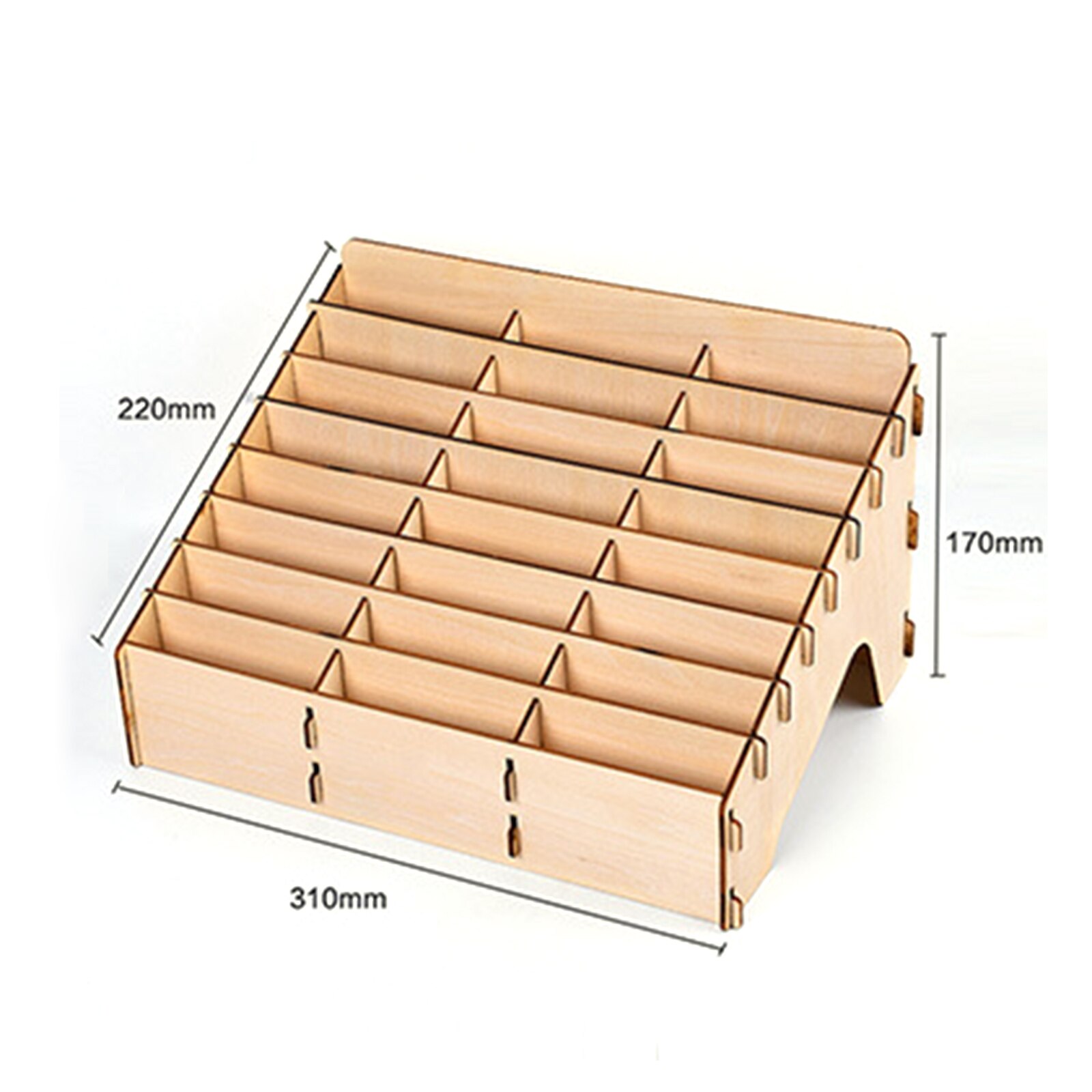 24 Gaten Diy Houten Modulaire Verf Rack Multifunctionele Verf Tool Holder Organizer Model Building Tool Sets