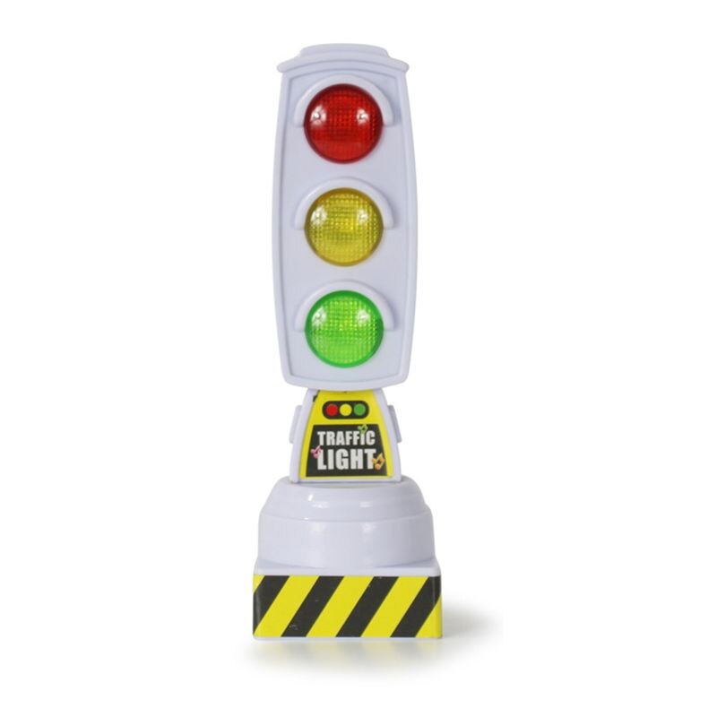 Singing Traffic Light Toy Traffic Signal Model Road Sign Suitable For Brio Train Children Track Series Toy Accessories: White