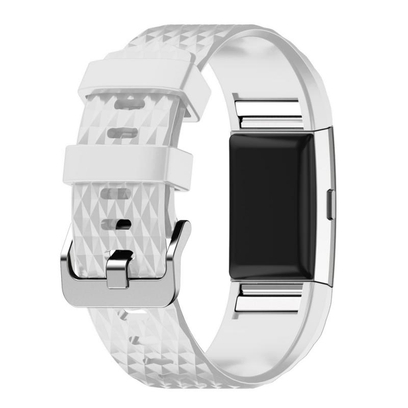 Youth 3D Texture Silicone Strap for Fitbit Charge 2 Smart Watch Strap Buckle Watchband Wrist Band Bracelet Clock Accessorie TSFH