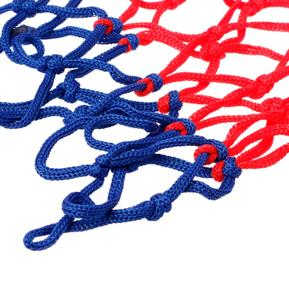 Universeel 5mm rood wit blauw basketbalnet nylon ring doelring mesh