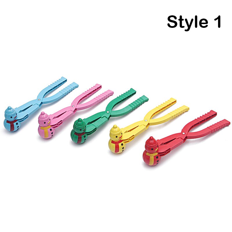Sneeuwpop Clip Sneeuwpop Sneeuwbal Clip Tang Maker Voor Kinderen Volwassen Winter Sneeuw Lbv: 1PC   Style 1