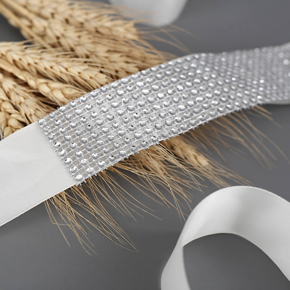 bridal belt sash Boutique Rhinestone Pearl Beading Waistbands for Bridal Wedding Dress Crystal Belt Bow With Satin Ribbons Sash