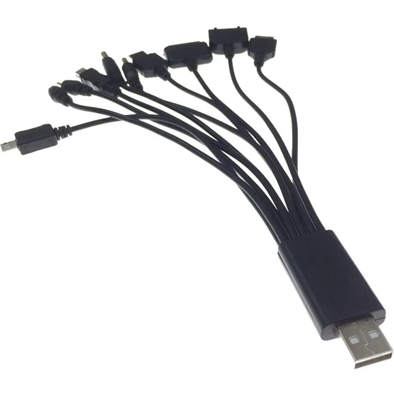 10 in 1 Multifunktions USB Kabel Ladegerät USB Adapter Daten Draht für Telefon Laptop PC Kabel Daten Transfer Kabel Universal-