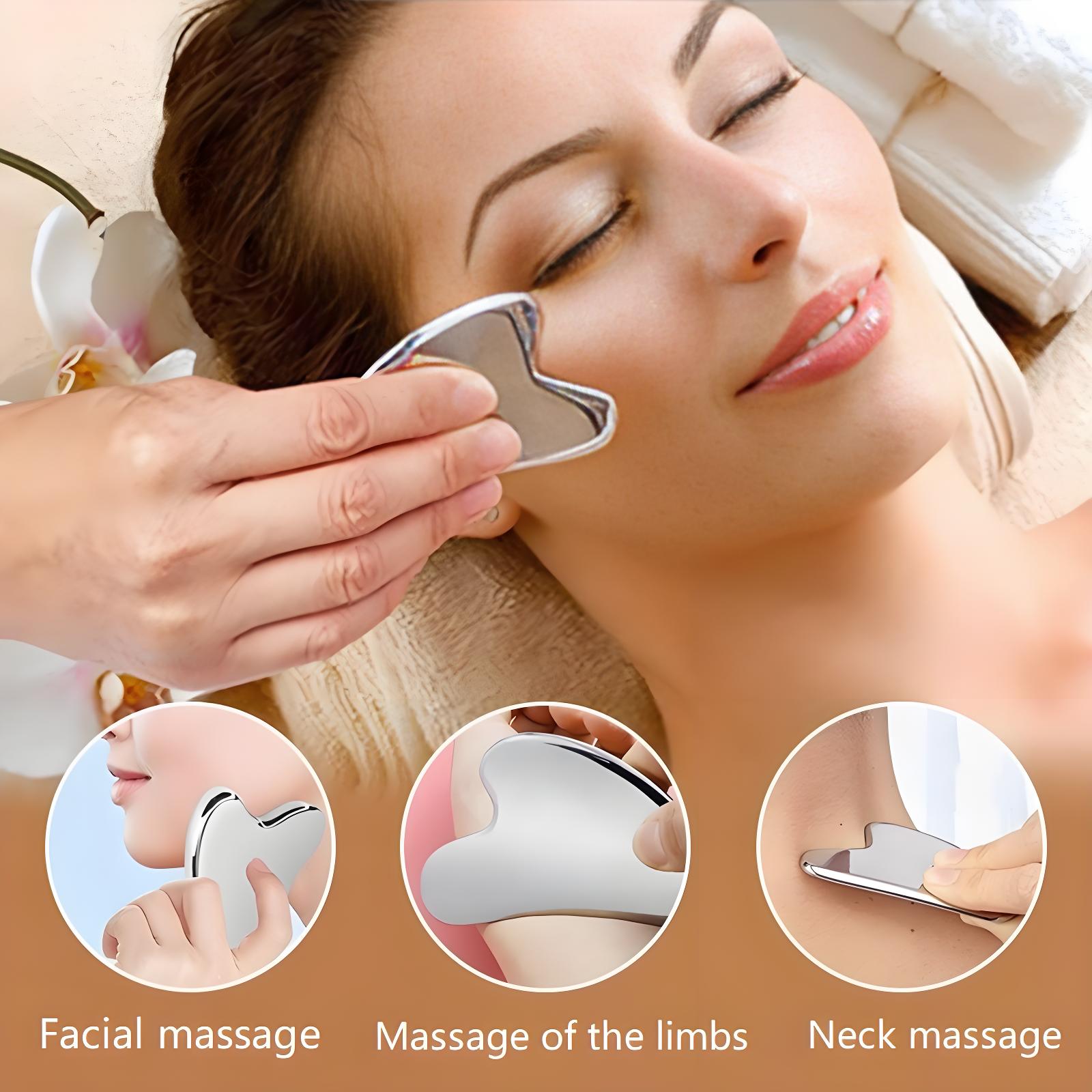 Gua Sha Visage Gousha Stone pour le visage Pierre Gua Sha Gua Sha Grattoir Gousha Stone pour le masseur de visage