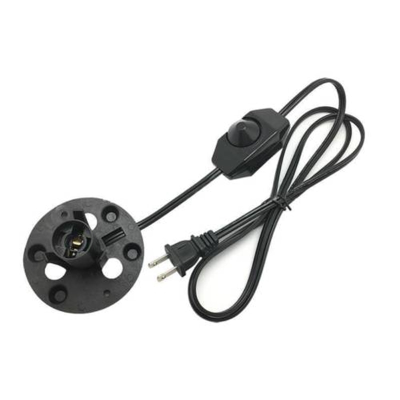 Himalayan Salt Lamp Electric Power Dimmer Cable Cord Switch E12 Socket US Plug