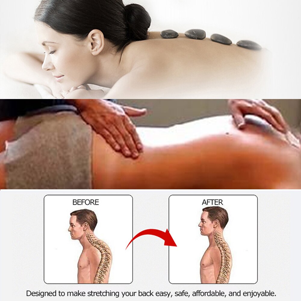 1pc ryg stretch udstyr ryg massager båre fitness lændestøtte afslapning mate rygsøjlen smertelindring massageador