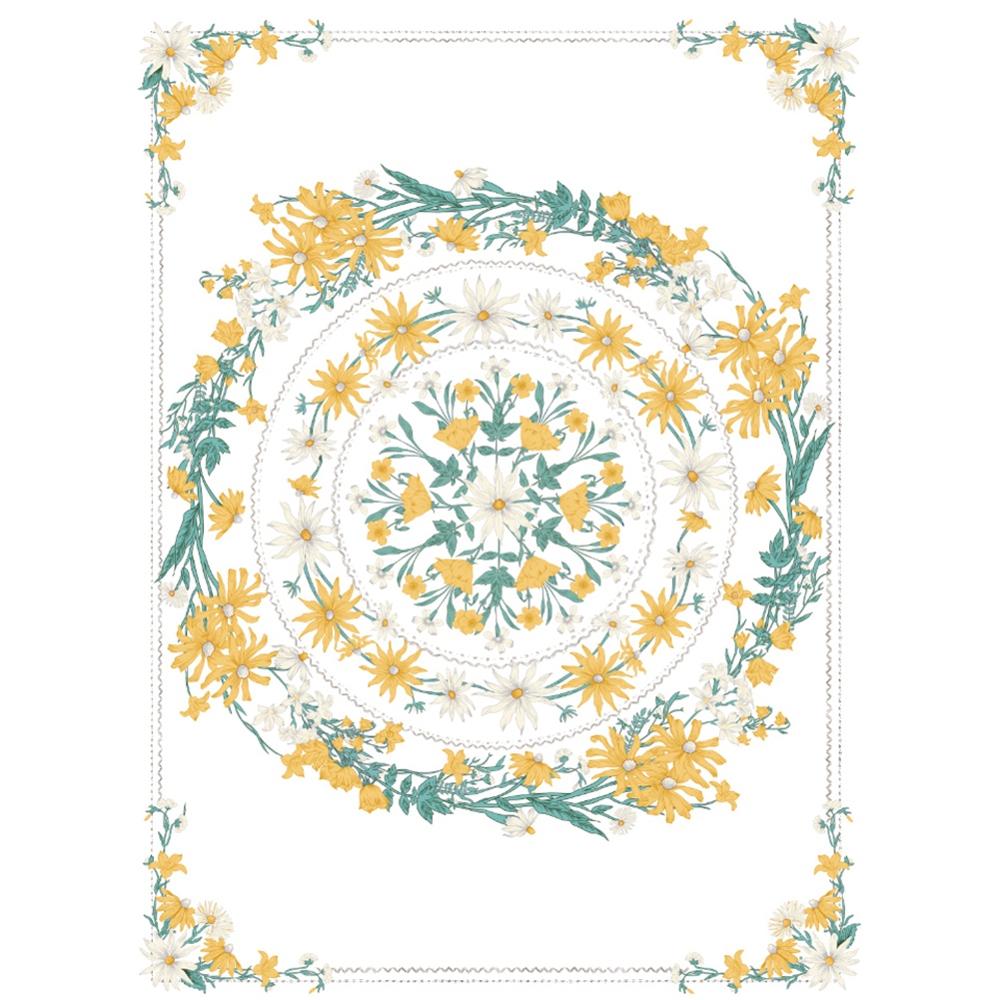 Mandala Tapestry Wall Hanging Plant Printing Psychedelic Tapestry Boho Style Decoration Living Room Bedroom Tapestry: F / 2000 MMX1500 MM