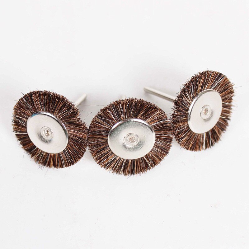 Polissoirs de brosse de crin de cheval de laboratoire dentaire, roue de polissage pour pièce à main droite à basse vitesse, polisseuse de dents, matériau, 2.35mm, 10 pièces