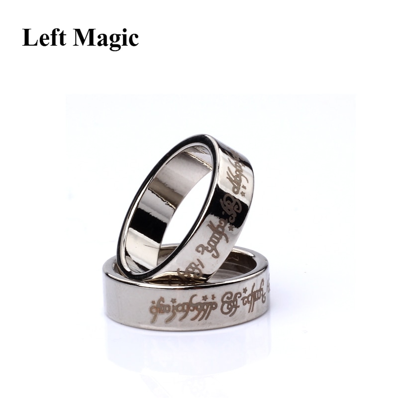 1 stk stærk magnetisk magisk ring magnetring mønt magiske tricks finger dekoration tryllekunstner ring magie tæt op magia  b1036