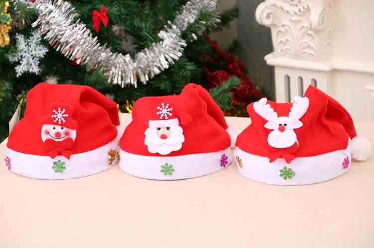 Vrolijk Kerstfeest Hoed Voor Volwassen Kinderen Xmas Kerstman/Herten/Smowman Cap Jaar Christmas Party Decoratie hoeden