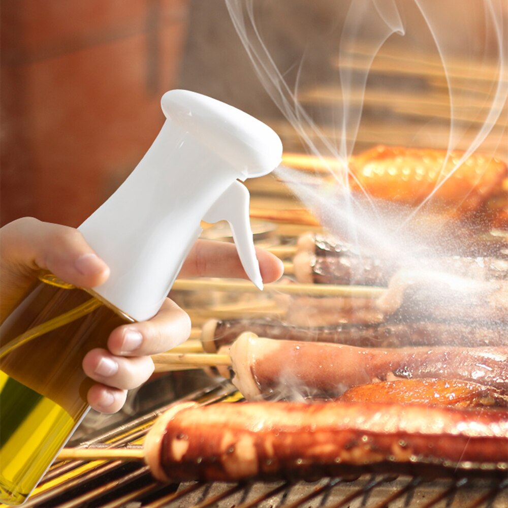 Olie spray fles barbecue spray pneumatische fitness keuken olie spray fles eetbare olie olijfolie olie controle sproeier verneveling