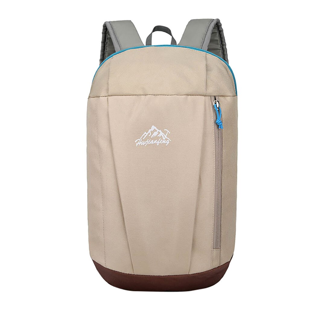 20 # 学校バッグ男性と女性のスポーツ屋外旅行バッグファッションバックパック登山バッグ mochila feminina: Khaki