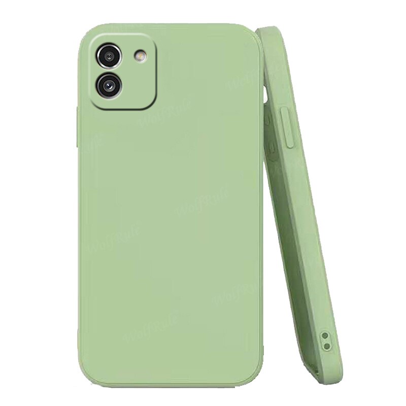 For Cover Samsung Galaxy A03 Case For Samsung A03 Capas ShockProof Phone Bumper TPU Soft Cover For Samsung A03 Core A 03 Fundas: For Samsung A03 / Green