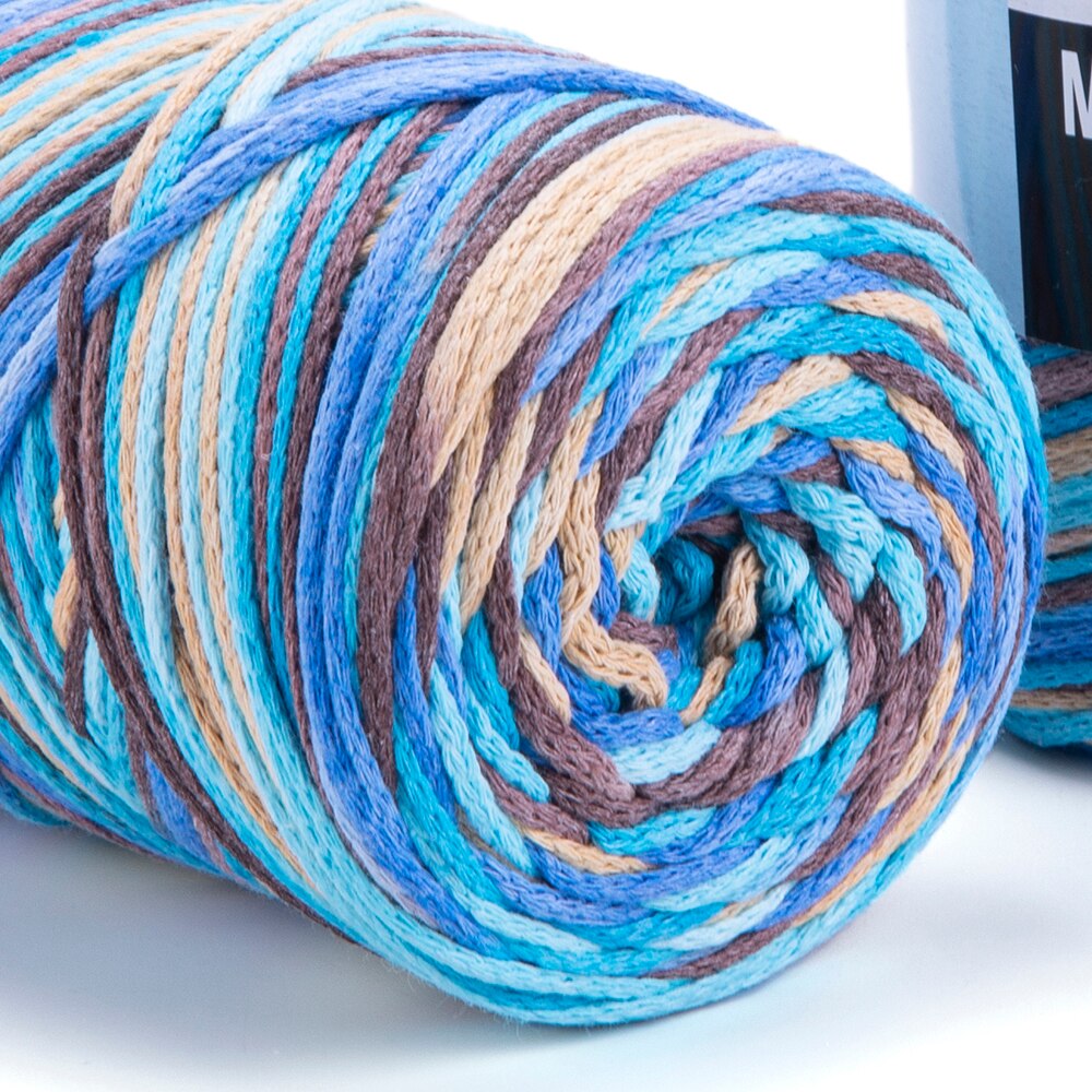 Yarnart Macrame COTTON VR Yarn 250gr 225mt Hand Knitting Crochet Gradient Rainbow Variegated Rope Bag Purse Table Runner Rug DIY: 921