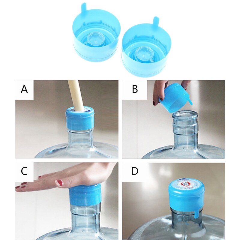 5Pcs/lot 5 Gallon Water Bottle Snap On Lids Non Spill Reusable Replacemet Water Bottle Caps Anti Splash Peel Off Tops
