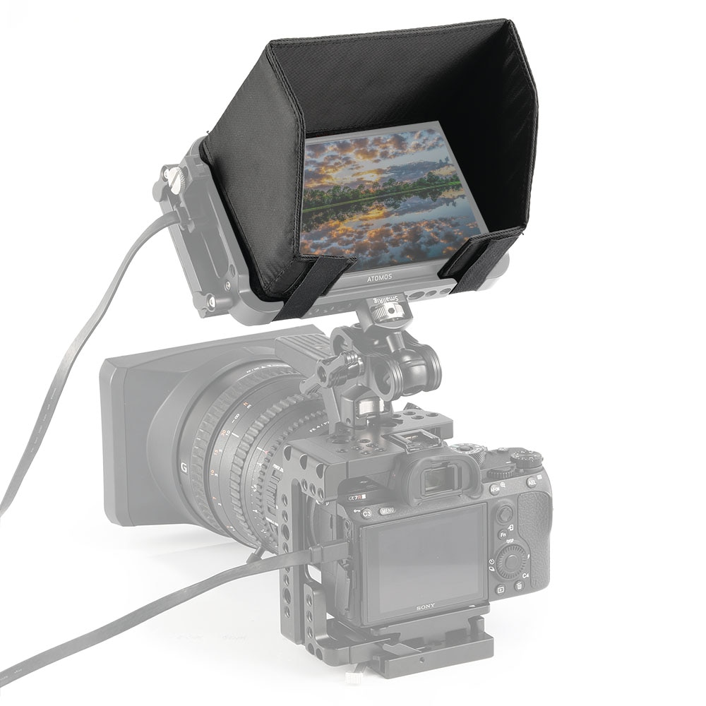 Smallrig Lcd-scherm Zonnekap Voor Atomos Ninja V 5 &quot;4K Hdmi Opname Monitor Kooi Zon Shield Hood- 2269