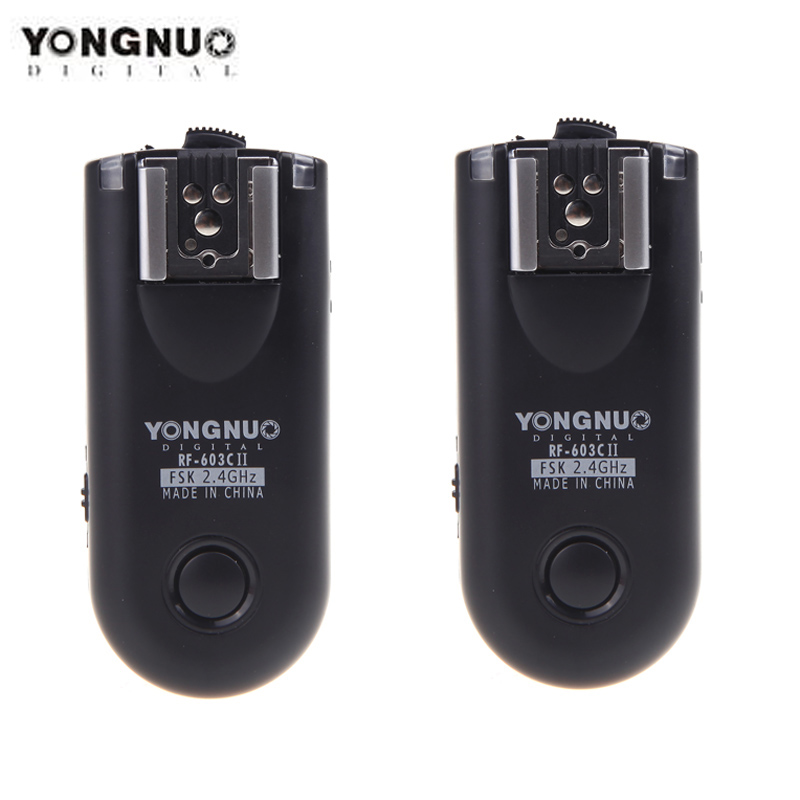 Yongnuo RF 603 C3 RF-603C II TTL Flash Sem Fio Transceptor Gatilho para Canon 60D 350D 450D 500D 550D 1000D Flash gatilho