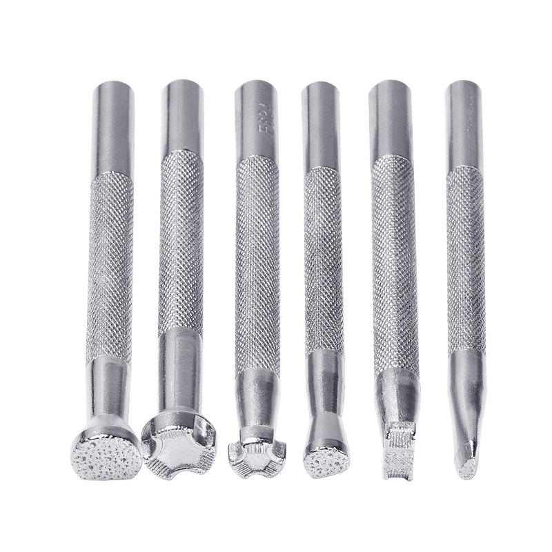 KAOBUY-Kit de herramientas profesionales para artesanía de cuero, accesorios para costura a mano, punzón, tallado, trabajo, sillín, herramienta de bricolaje: type 1