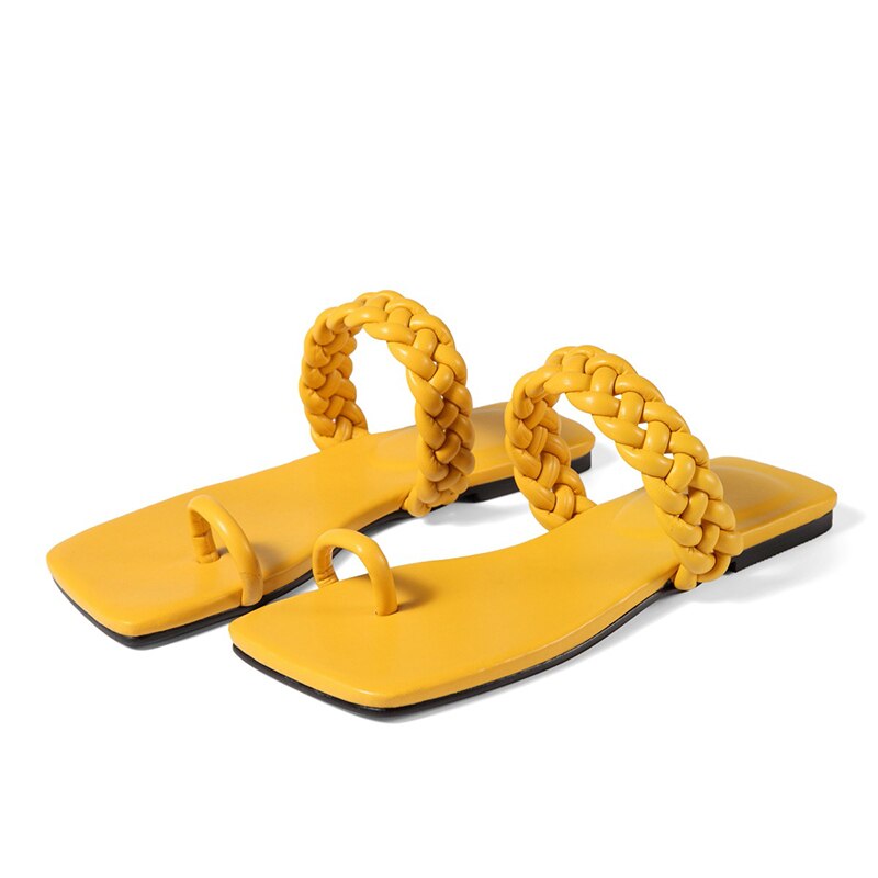 Women Summer Genuine Leather Weave Sandals 7