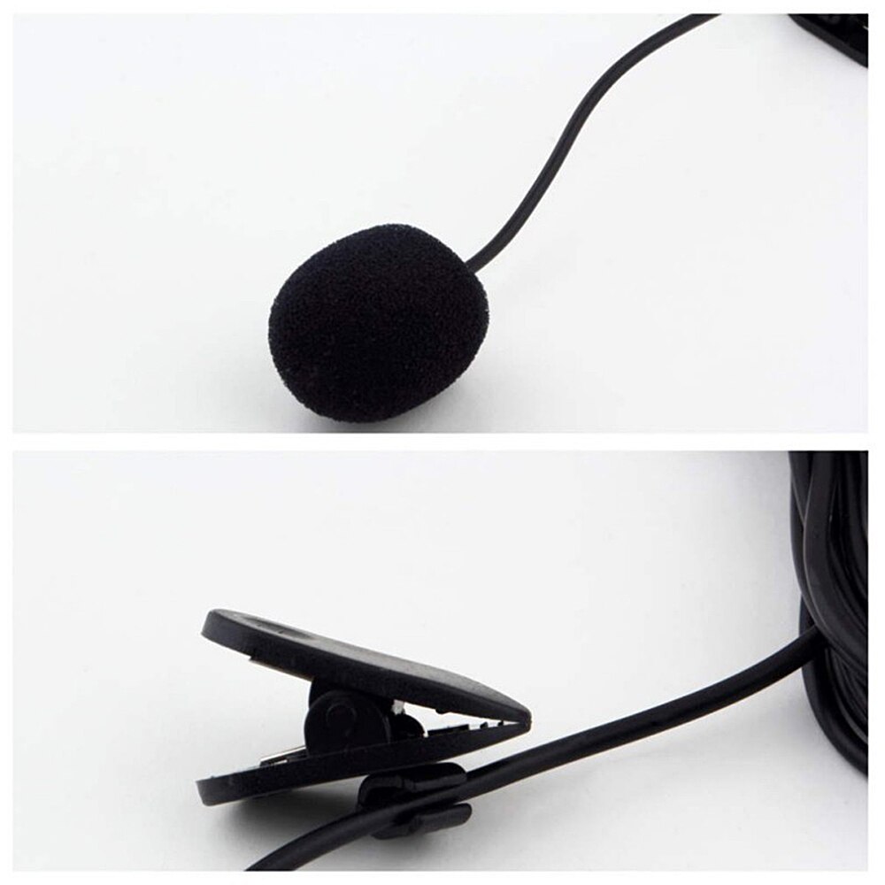 Upgrade 3.5mm Mini Headset Microphone Universal Lapel Lavalier Clip Microphone for Lecture Teaching Conference Guide Studio Mic