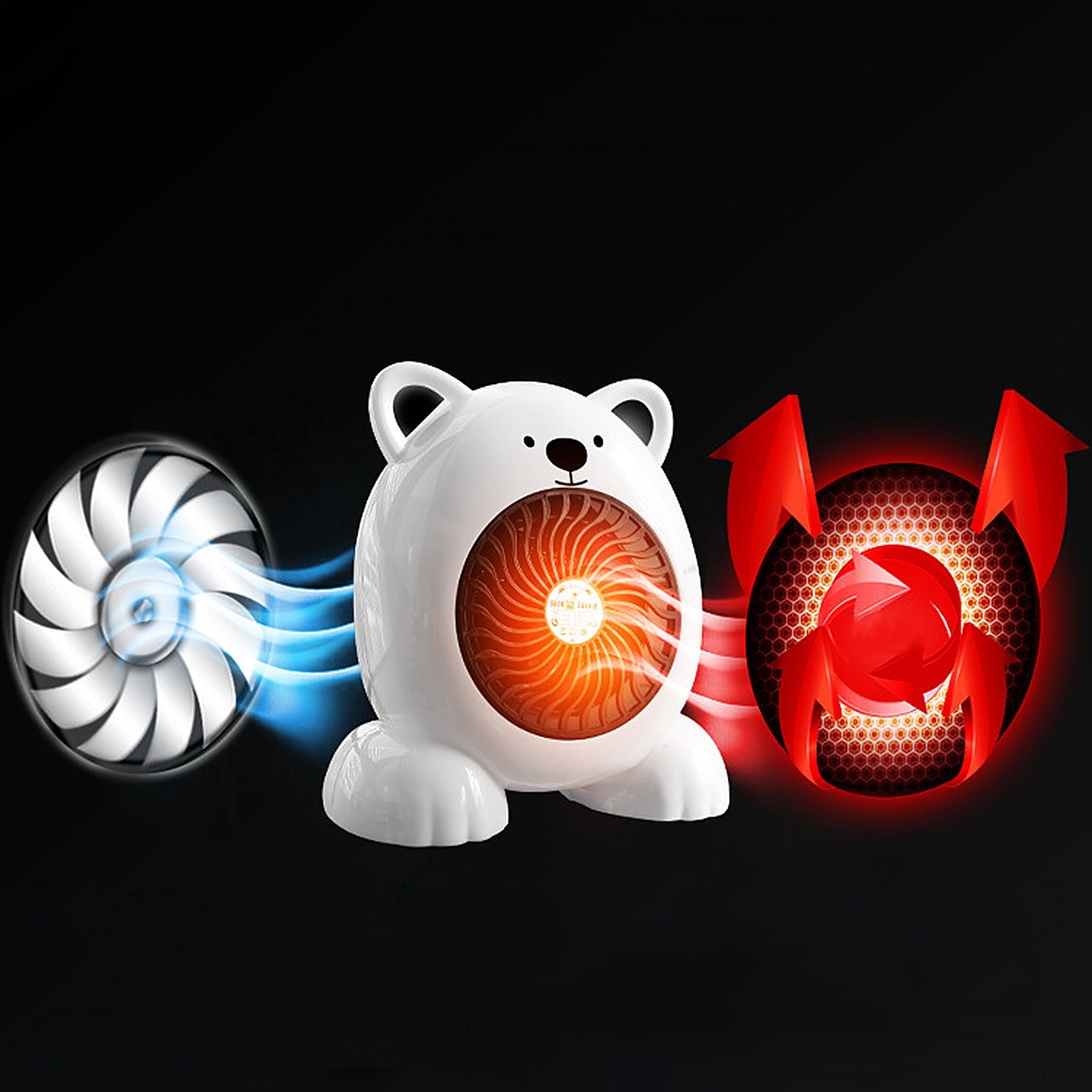 Fan Heater For Home Mini Electric Heater Home Heating Electric Warm Air Fan Office Room Heaters Air Heater Warmer Fan#db4