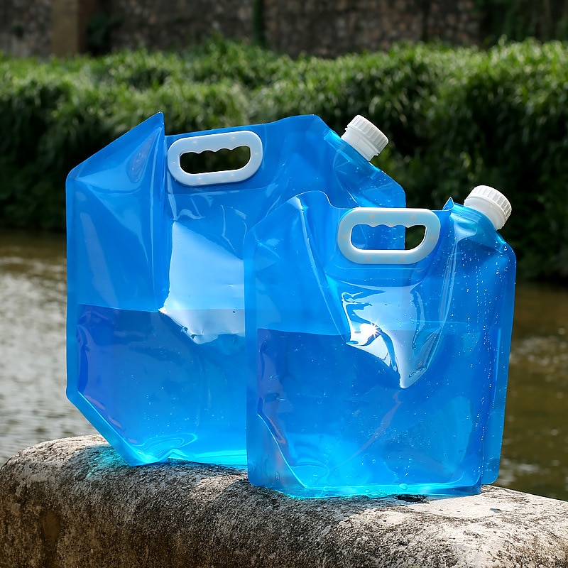 5l/10l udendørs foldbar sammenklappelig sammenklappelig drikkebil vandposebærer container udendørs camping vandreture picnic nødsæt
