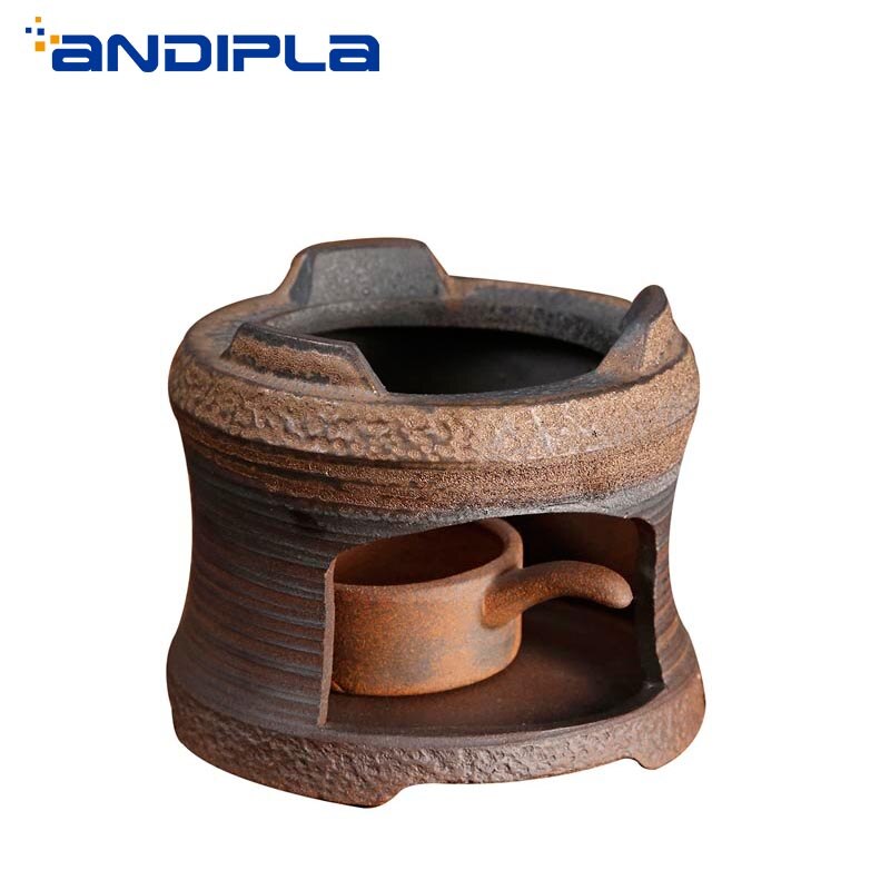 Japońnarty czarny Zen gruba ceramika czajniczek cieplej podstawa klasyczny ceramiczny świecznik kawy podgrzewacz robić mleka akcesoria robić ceremonii parzenia herbaty