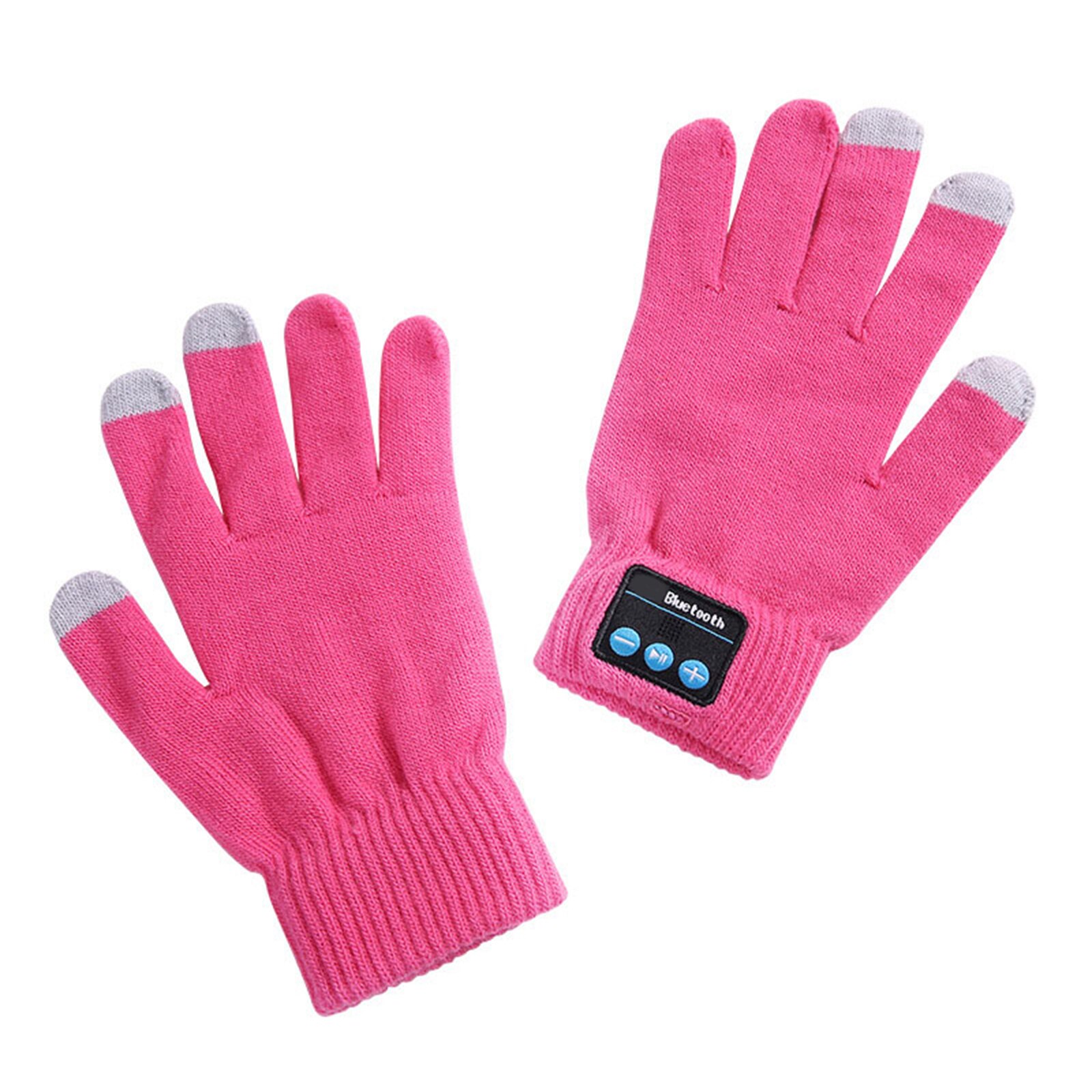 Varm berøringsskærm telefon bluetooth højttaler handsker trådløse bluetooth handsker smarte handsker til udendørs sport & t8: Rød