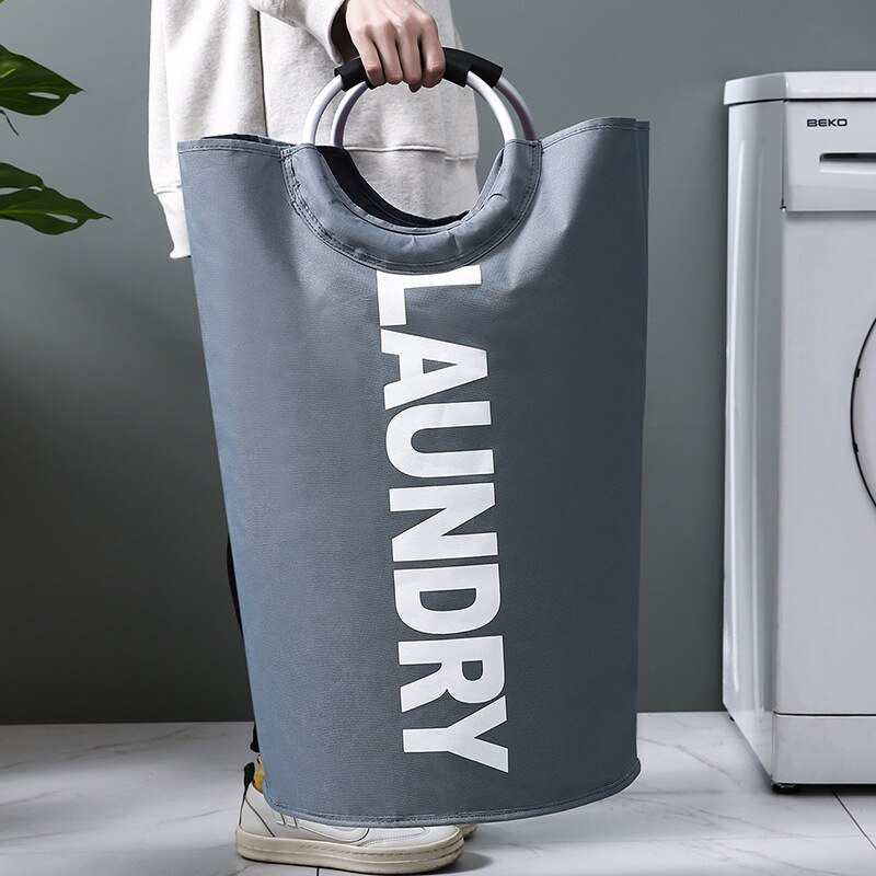 Oxford Doek Waszak Nordic Waterdichte Opvouwbare Wasmand Cilinder Grote Tassen Wassen Vuile Kleren Grote Volume Organizer
