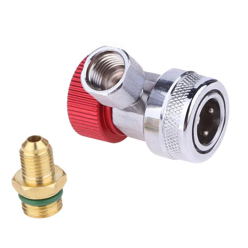 High Low Adapter Connector R134A AC Air Condition Adjustable Quick
