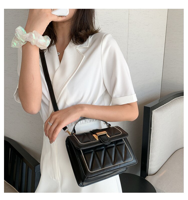 lady handbag solid lady messenger bag lady leather shoulder bag luxury chain wallet -3KL