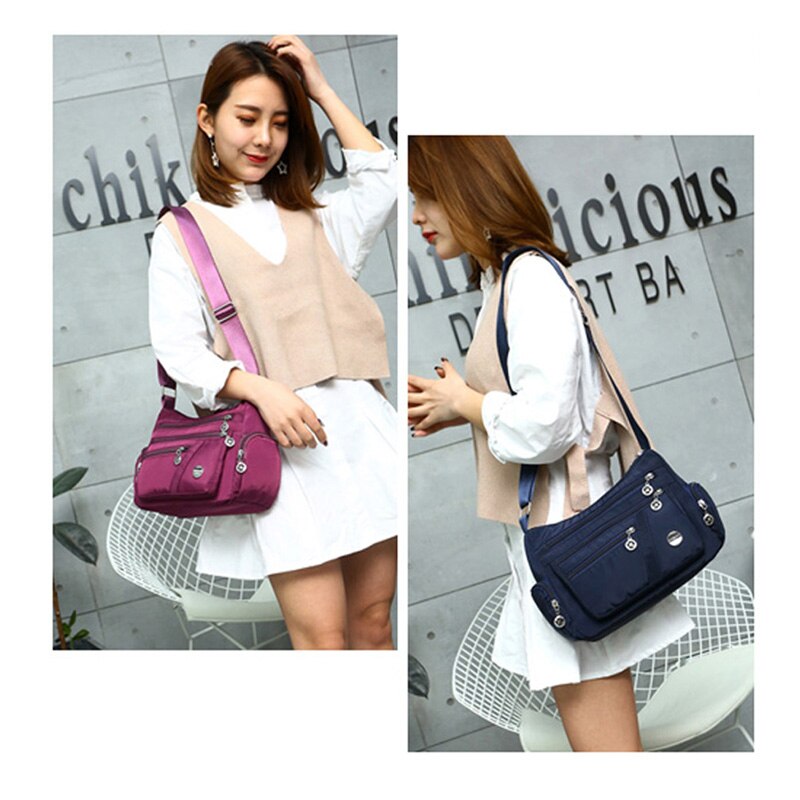 College Handbag Women Multi Purpose Handbag Inclined Shoulder Bag ...