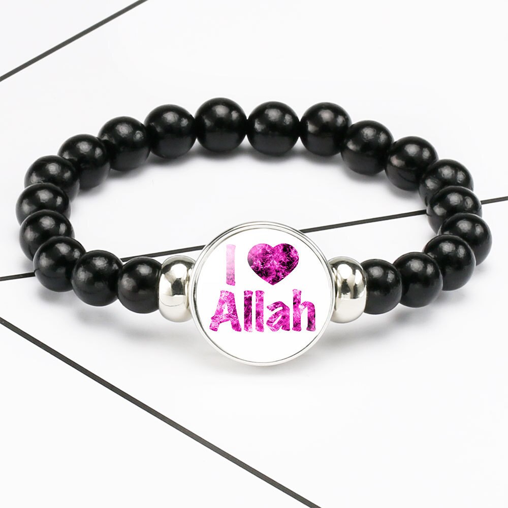 Midden-oosten Islam Moslim Kraal Armbanden 18Mm Snap Knoppen Dome Cabochon Charms Armband Cadeaus Voor Moslim Allah: 6