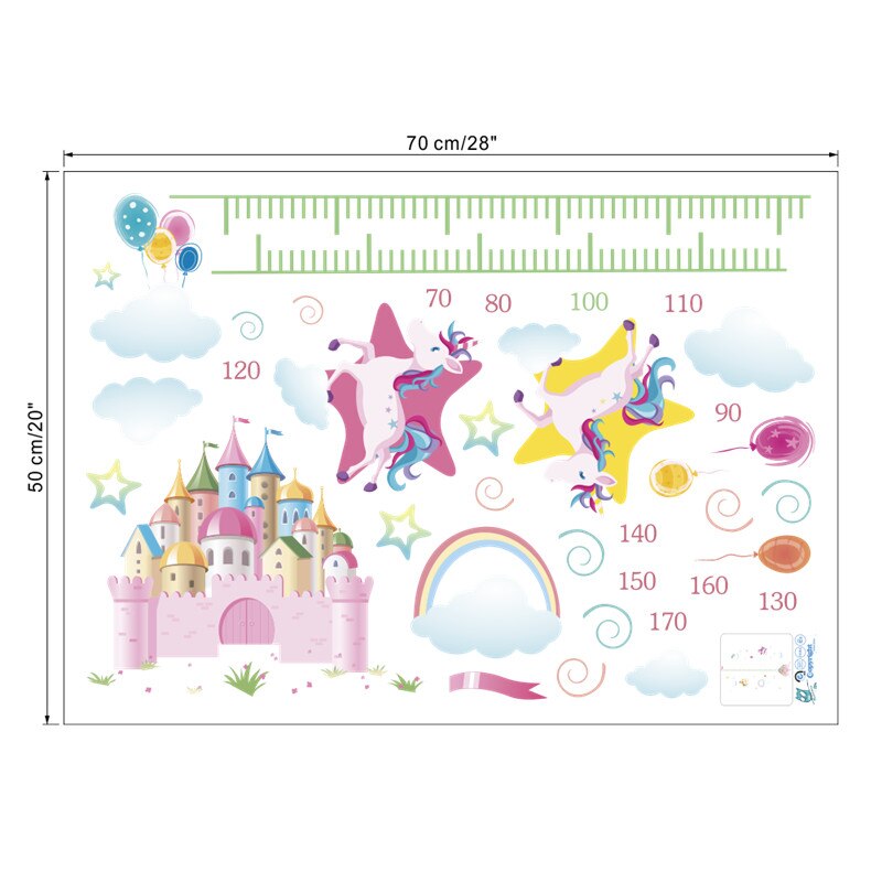 Cartoon Animals Growth Chart Wall Decal – Self-Adhesive Height Ruler Sticker For Nursery & Kids Room - View #5