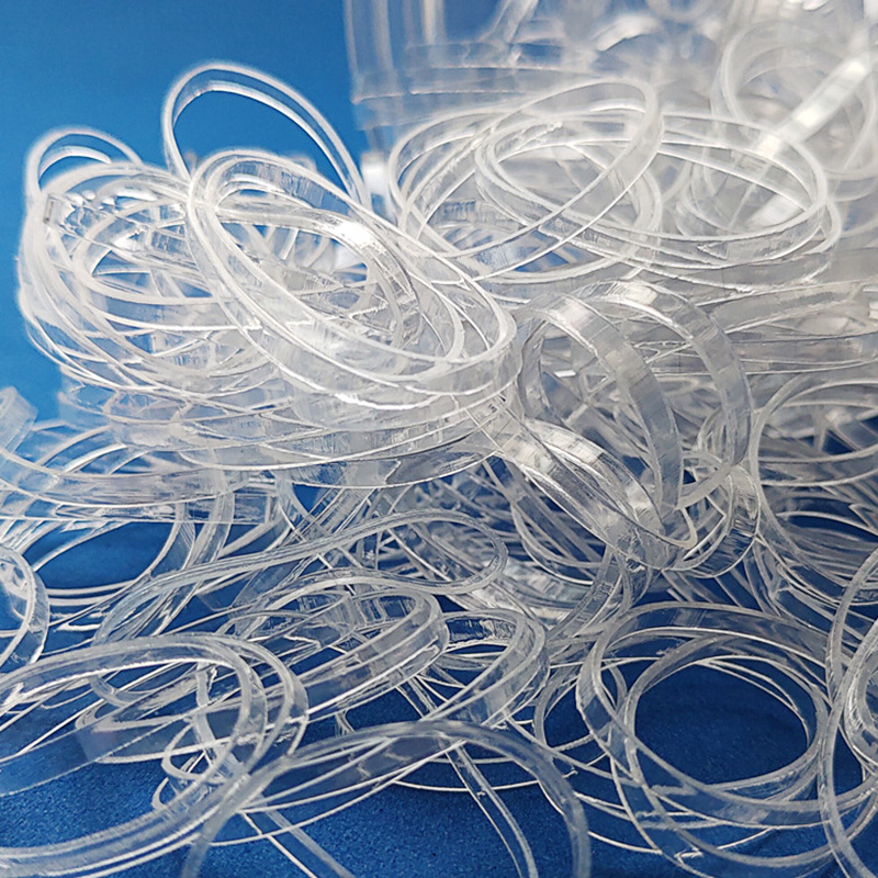 1000 Stks/partij Transparant Rubber Haar Touw Vrouwen Meisjes Haarband Siliconen Elastische Haar Houder Gom Ringen Haaraccessoires