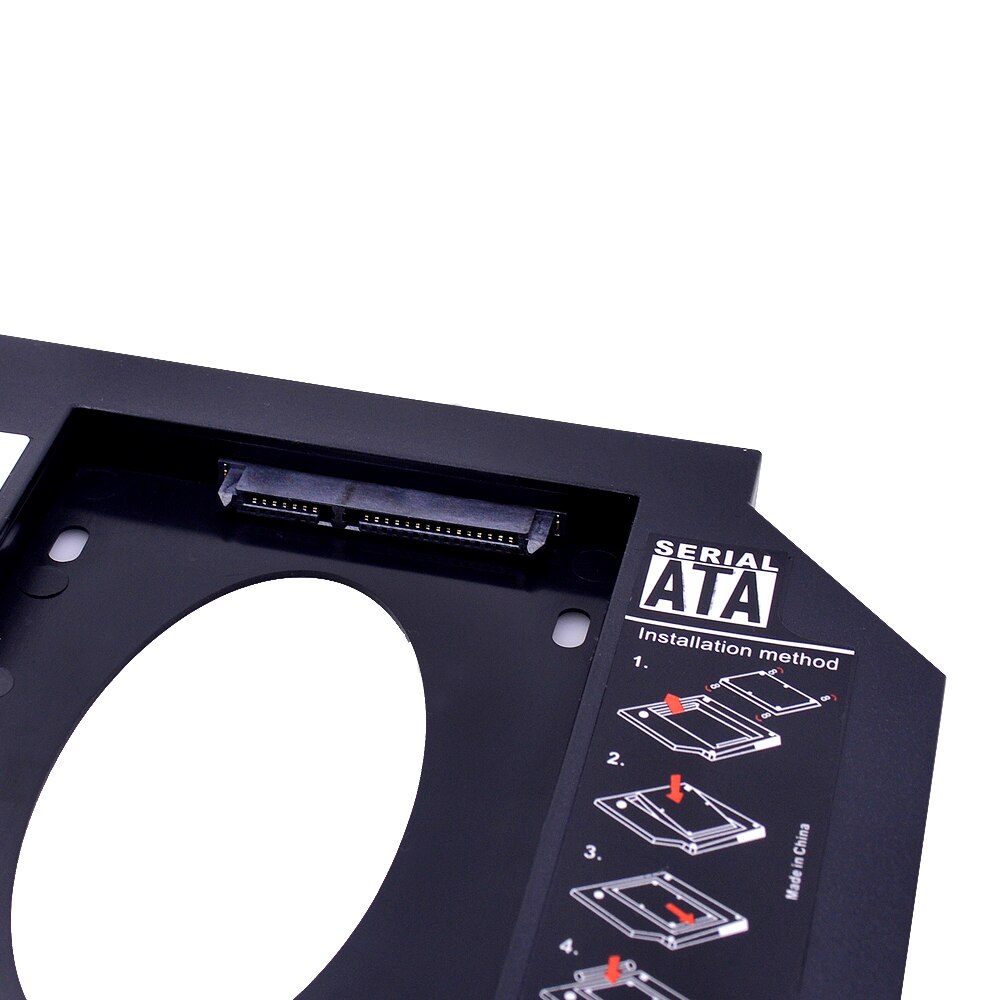 CHIPAL 2nd HDD Caddy 9.5 mm SATA 3.0 To SATA 2.5" SSD HDD Case Plastic Hard Drive Caddy For Laptop ODD CD-ROM DVD-ROM OptiBay