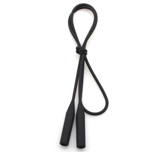 1 Pc Elastische Siliconen Brillen Bandjes Zonnebril Keten Sport Anti-Slip String Bril Touwen Band Koord Holde: Black round Head