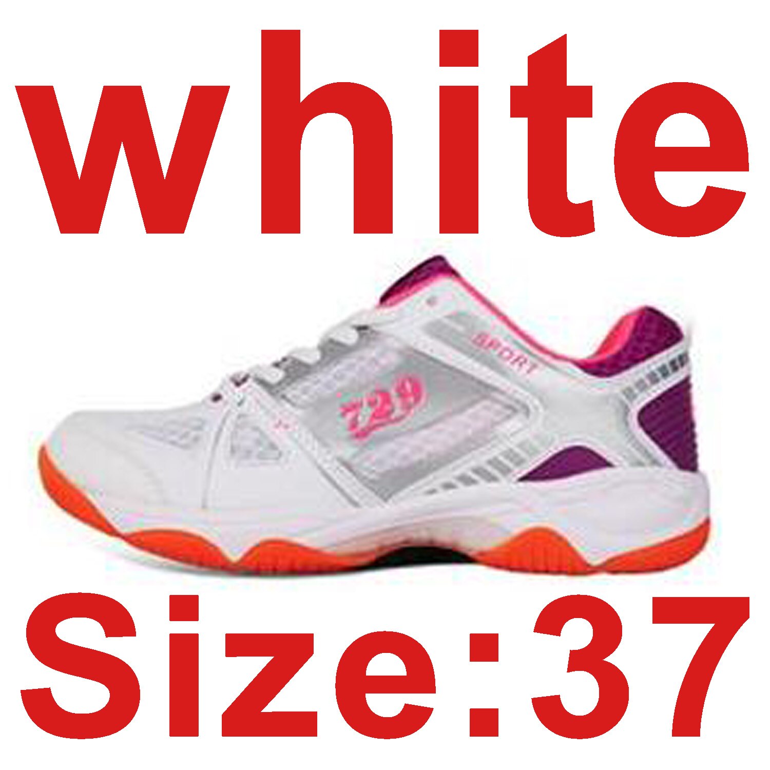 Oryginalne buty do tenisa stołowego 729 2018 oddychające tenisówki typu uniseks dla rakieta do tenisa stołowego gra ping pong gra dla kobiety i mężczyzny: white 37