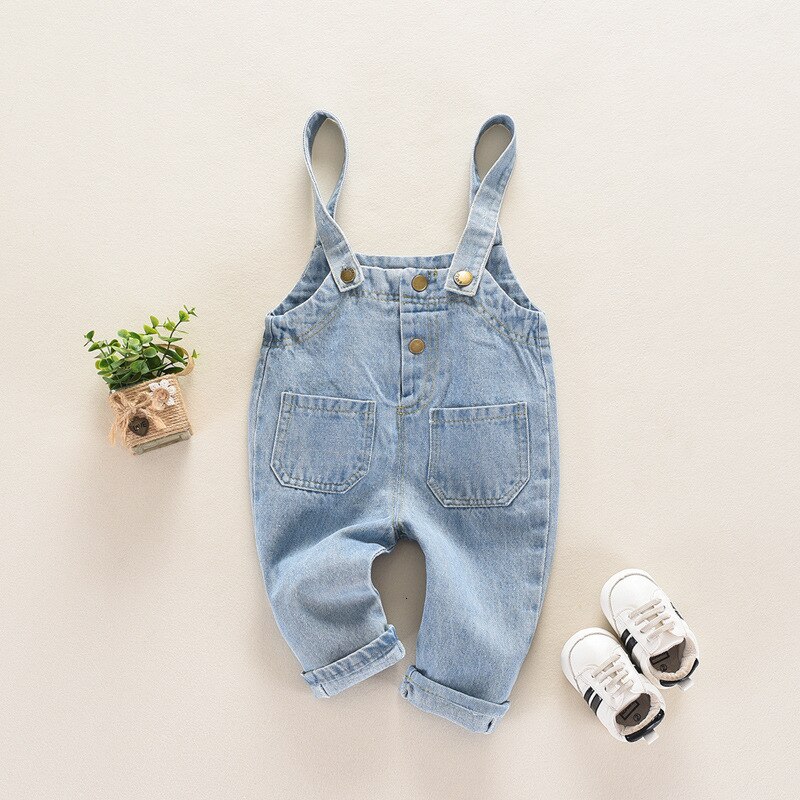 Baby Skibroek Cowboy Kind Broek Kinderen Jurk Mannen En 0-2 Jaar Bandjes Jeans Unisex Casual