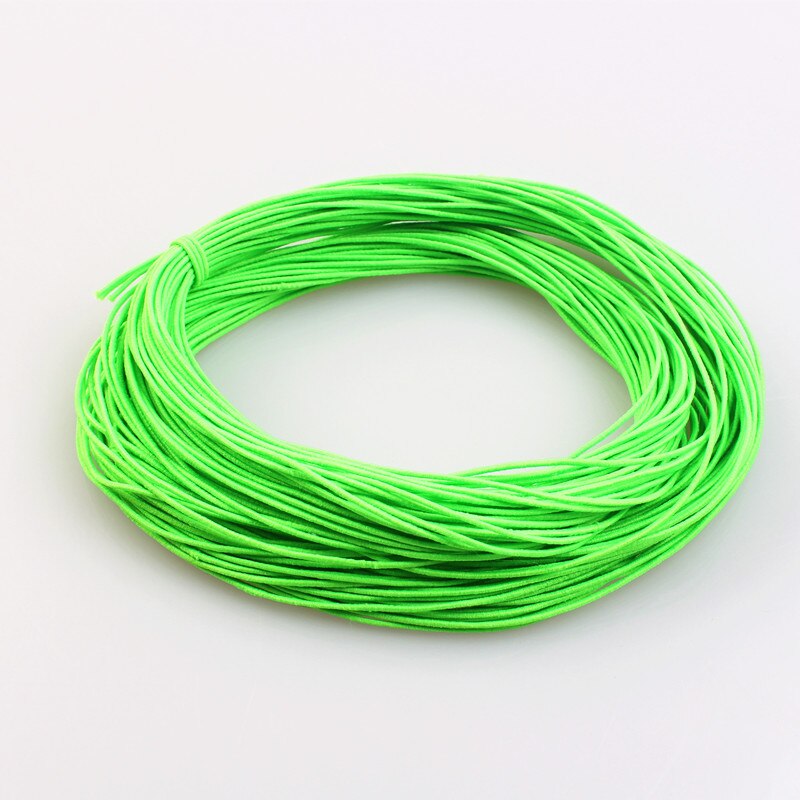 1mm 24M Geflochtene Elastische Schnur Perlen Themen Stretch String Stoff Crafting Schnüre für Schmuck Machen 23 Farben: Grass Green