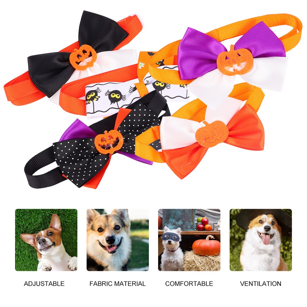 5Pcs Halloween Party Honden Kraag Huisdieren Kraag Huisdieren Stropdas Creatieve Honden Stropdas