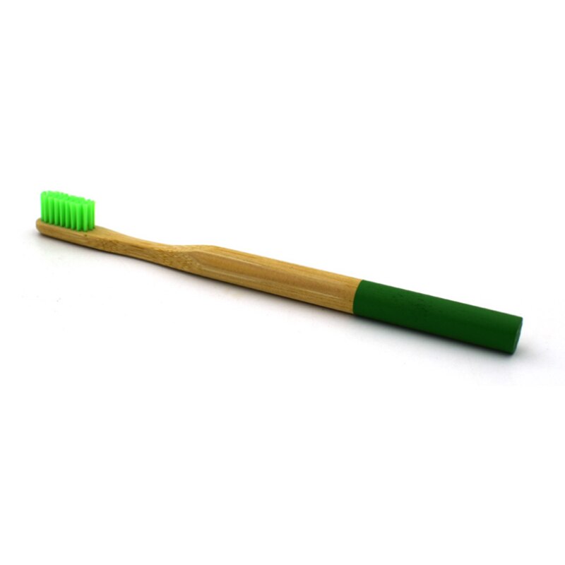 Trätandborste miljömässigt bambu runt handtag mjuk borste färgglada borstar box paket kostym för vuxenmärke denta& #39 ;l care